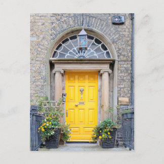 Cartes Pour Fêtes Annuelles Porte géorgienne jaune à Dublin