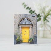 Cartes Pour Fêtes Annuelles Porte géorgienne jaune à Dublin (Debout devant)