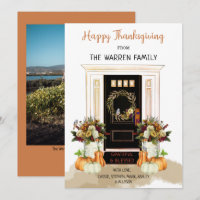 Porte noire bon thanksgiving | Photo Citrouille