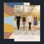 Cartes Pour Fêtes Annuelles Portrait Abstrait Unique et Coloré sur Mesure<br><div class="desc">Envoyez vos vœux de fêtes chaleureux à vos amis et à votre famille avec ces cartes verticales époustouflantes, mettant en vedette votre photo préférée sur le devant et un design abstrait coloré et vibrant au dos. Parfait pour répandre la joie et la bonne humeur, ces cartes uniques rendent vos salutations...</div>