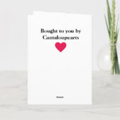 Cartes Pour Fêtes Annuelles Portrait de chien alsacien de Saint-Valentin (Dos)