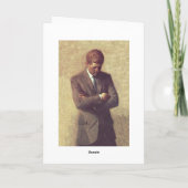 Cartes Pour Fêtes Annuelles Portrait de fonctionnaire du Président John F. (Dos)