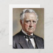 Cartes Pour Fêtes Annuelles Portrait de James Buchanan (Devant / Derrière)