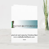 Cartes Pour Fêtes Annuelles Portrait de "Rudolf In the Moonlight" (Dos)