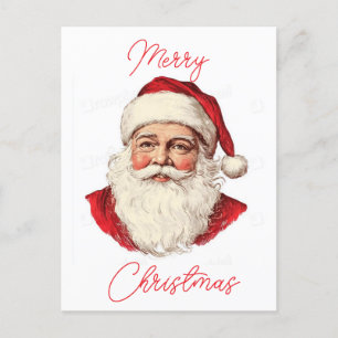 Cartes Pour Fêtes Annuelles Portrait du Père Noël