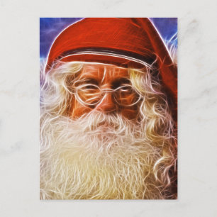 Cartes Pour Fêtes Annuelles Portrait du père noël de Noël de père de Vieux