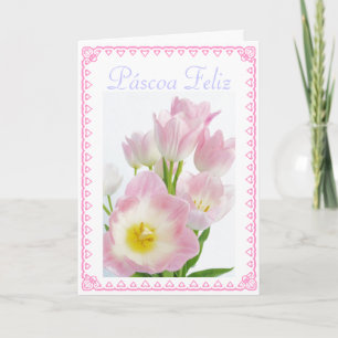 Cartes Pour Fêtes Annuelles Portugais : Tulipas/Páscoa