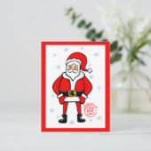 Cartes Pour Fêtes Annuelles Pose père Noël (Debout devant)