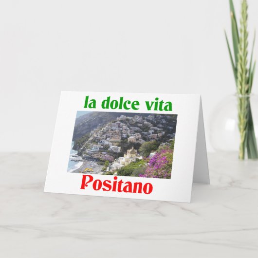 Cartes Pour Fêtes Annuelles Positano Italie (Devant)
