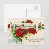 Cartes Pour Fêtes Annuelles Postcards de Flower (Devant / Derrière)