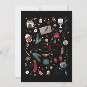 Cartes Pour Fêtes Annuelles Poster de Noël Dark Hygge