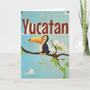 Cartes Pour Fêtes Annuelles Poster de vacances Vintage du Yucatan