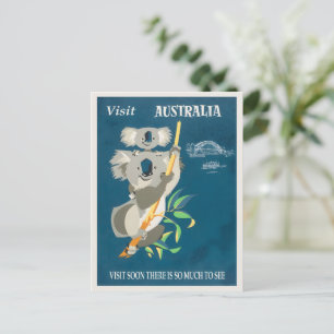Cartes Pour Fêtes Annuelles Poster vintage australien