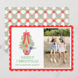 Cartes Pour Fêtes Annuelles Pot à gingembre à arc brillant aquarelle Photo de