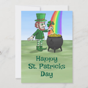 Cartes Pour Fêtes Annuelles Pot d'or du lutin pour la Saint-Patrick