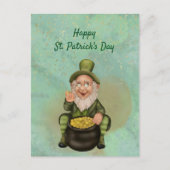 Cartes Pour Fêtes Annuelles Pot vert Leprechaun de Jour de la Saint Patrick d' (Devant)