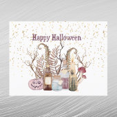 Cartes Pour Fêtes Annuelles Potions de Citrouille rose mignon Folift Halloween