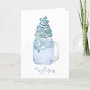 Cartes Pour Fêtes Annuelles Pots de Noël en bocal Mason Milkshake Cookie Floco