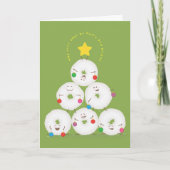 Cartes Pour Fêtes Annuelles Poudre de sucre beignets Noël (Devant)
