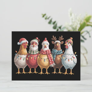 Cartes Pour Fêtes Annuelles Poules de Noël Cadeau de poulet de Noël Amateur de