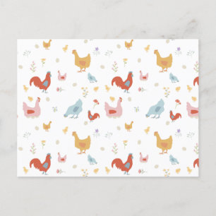 Cartes Pour Fêtes Annuelles Poules mignonnes et poulets pour bébés