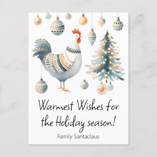 Cartes Pour Fêtes Annuelles Poulet de fête