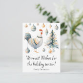 Cartes Pour Fêtes Annuelles Poulet de fête  (Debout devant)