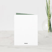 Cartes Pour Fêtes Annuelles Poulet de Noël festif personnalisable (Dos)