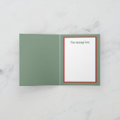 Cartes Pour Fêtes Annuelles Poulet de Noël festif personnalisable (Intérieur)