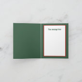 Cartes Pour Fêtes Annuelles Poulet de Noël festif personnalisable (Intérieur)