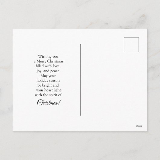 Cartes Pour Fêtes Annuelles poulpe de Noël (Dos)