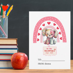 Cartes Pour Fêtes Annuelles Poupée de chien Patch, salle de classe pour enfant