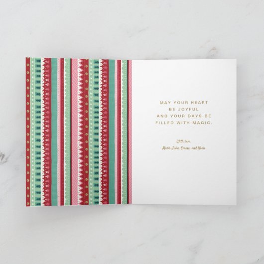 Cartes Pour Fêtes Annuelles Poupée en papier elfe de Noël pliée (Intérieur)