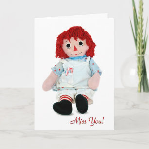 Cartes Pour Fêtes Annuelles Poupée Miss You Noël