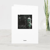 Cartes Pour Fêtes Annuelles poupée sur un mur (Dos)