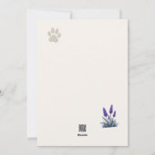 Cartes Pour Fêtes Annuelles Poupée violette en fleur (Dos)