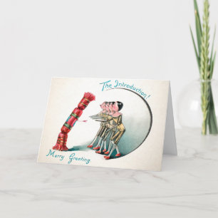 Cartes Pour Fêtes Annuelles Poupées en bois vintage victorien