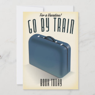 Cartes Pour Fêtes Annuelles Pour des vacances ! Allez en train