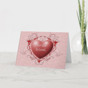 Cartes Pour Fêtes Annuelles Pour Dieu ainsi aimé