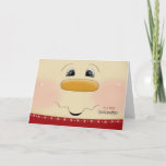 Cartes Pour Fêtes Annuelles Pour Godgirl Christmas Happy Snowman Face<br><div class="desc">Envoyez un doux salut de Noël à une Godgirl spéciale avec ce gros plan d'un visage de Snowman heureux. Carte de Noël parfaite pour une jeune fillette. Graphique partiel avec l'aimable autorisation de Trina Clark.</div>