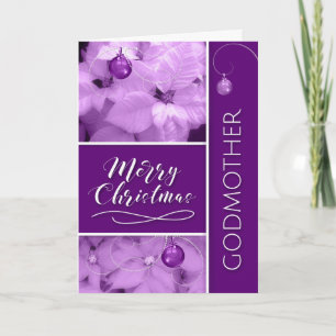 Cartes Pour Fêtes Annuelles pour Godmère Christmas Lavender Purple Poinsetta