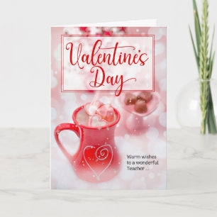 Cartes Pour Fêtes Annuelles pour la Saint-Valentin des enseignants Chocolat ch