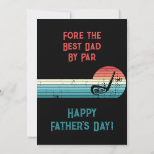 Cartes Pour Fêtes Annuelles Pour le meilleur papa par Par Par Funny Golf Thème