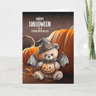 Cartes Pour Fêtes Annuelles pour les enfants Ours en peluche Sorcière et ailes