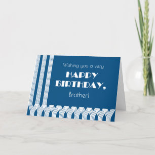 Cartes Pour Fêtes Annuelles Pour les Motifs Art déco de l'Anniversaire de Brot