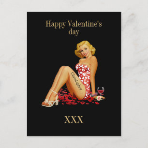 Cartes Pour Fêtes Annuelles Pour lui valentines personnalisé monogramme amour