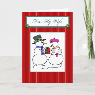 Cartes Pour Fêtes Annuelles Pour Noël à ma femme