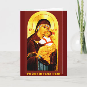 Cartes Pour Fêtes Annuelles Pour nous un enfant est né