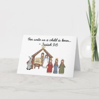 Cartes Pour Fêtes Annuelles Pour nous un enfant naît