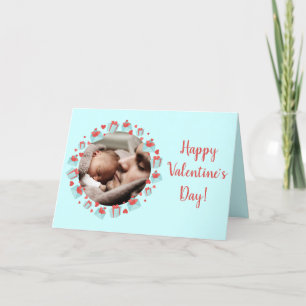 Cartes Pour Fêtes Annuelles Pour nouveau papa coeur cadeau mail bleu Saint Val
